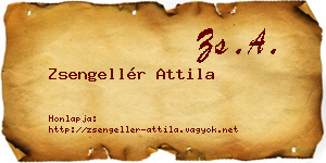 Zsengellér Attila névjegykártya